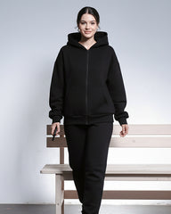 Black - Unisex Zip Hoodie