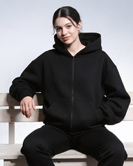 Black - Unisex Zip Hoodie