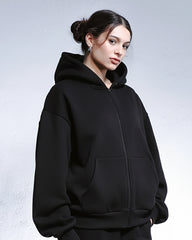Black - Unisex Zip Hoodie