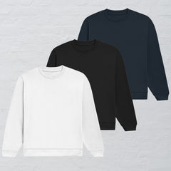 Classic Essentials 3-Pack – Black, White & Navy Combo