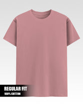 Solid Flamingo Pink Cotton T-Shirt