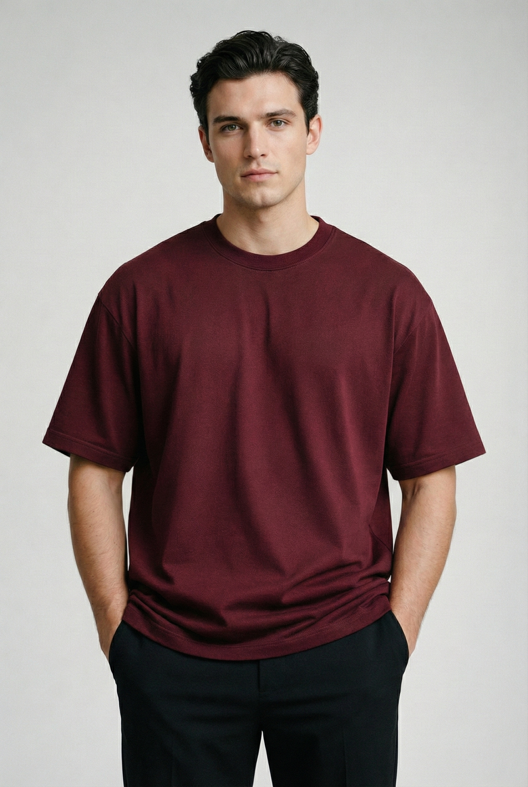 Maroon - Oversized Classic T-Shirt Oversized TShirts