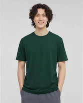 Solid Green Cotton T-Shirt Solid Tees