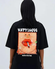 Happiness - Oversized Classic T-Shirt Oversized Tees