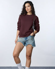 Rich Maroon - Oversized Sweatshirt
