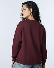 Rich Maroon - Oversized Sweatshirt