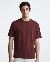 Solid Maroon Cotton T-Shirt Solid Tees