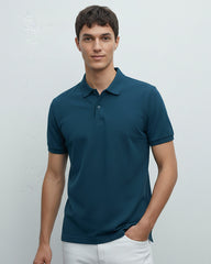 Petrol Blue Men’s Polo T-Shirt
