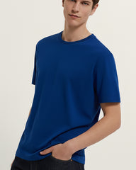 Solid Royal Blue Cotton T-Shirt