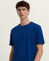 Solid Royal Blue Cotton T-Shirt Solid Tees