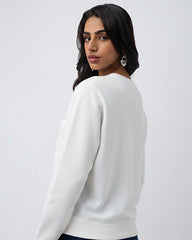 Crisp White - Oversized Sweatshirt