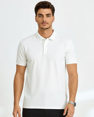 Signature White Men’s Polo T-Shirt