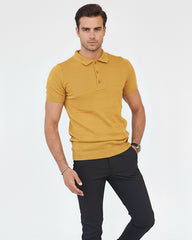 Mustard Yellow Men’s Polo T-Shirt