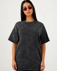 Black - Acid Washed Oversized T-Shirts Oversized Tees