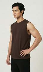 Coffee Brown - Tank top Tank tops