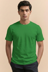 Solid Flag Green Cotton T-Shirt Tshirts