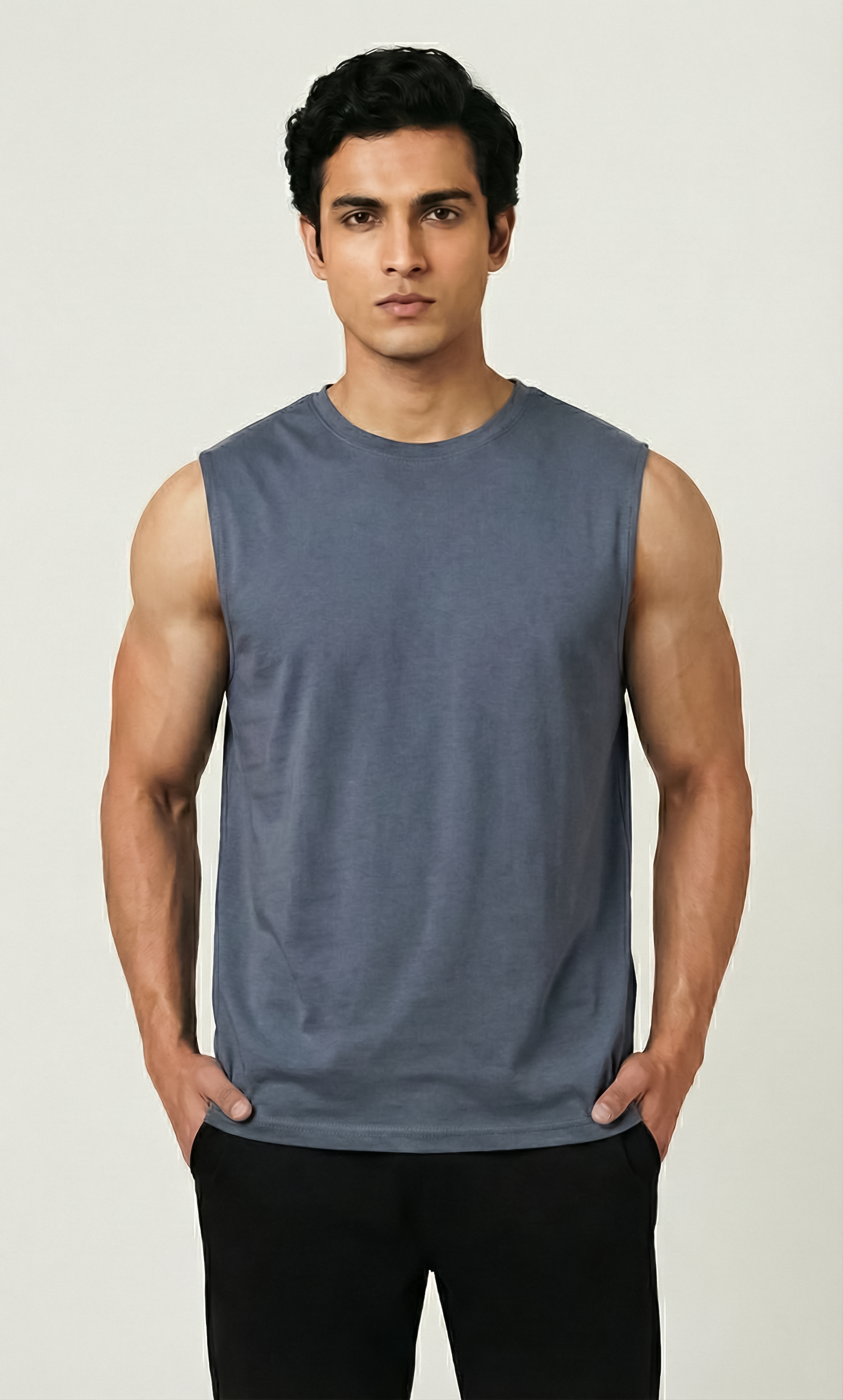 Grey - Tank top Tank tops