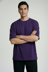 Purple - Oversized Classic T-Shirt Oversized TShirts