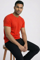 Solid Red Cotton T-Shirt Tshirts