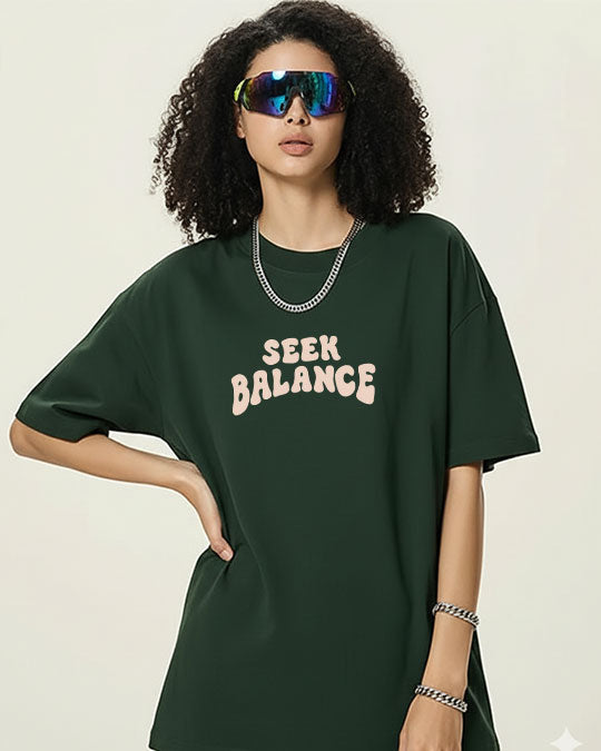 Seek Balance - Oversized Classic T-Shirt Oversized Tees