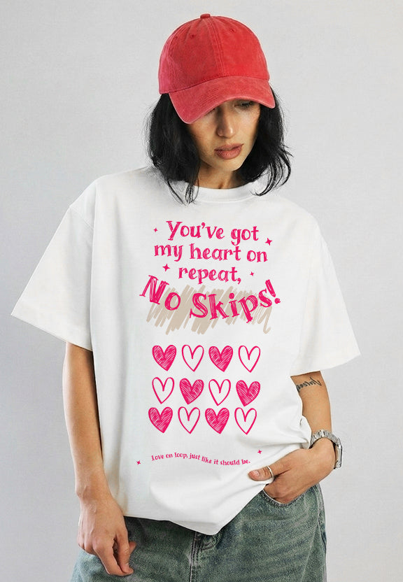 No Skips - Oversized T-Shirt Oversized Tshirts