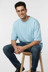 Baby Blue - Oversized Classic T-Shirt Oversized TShirts