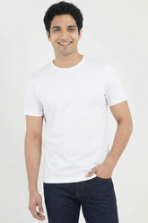 Solid White Cotton T-Shirt Tshirts