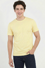 Solid Yellow Cotton T-Shirt Tshirts