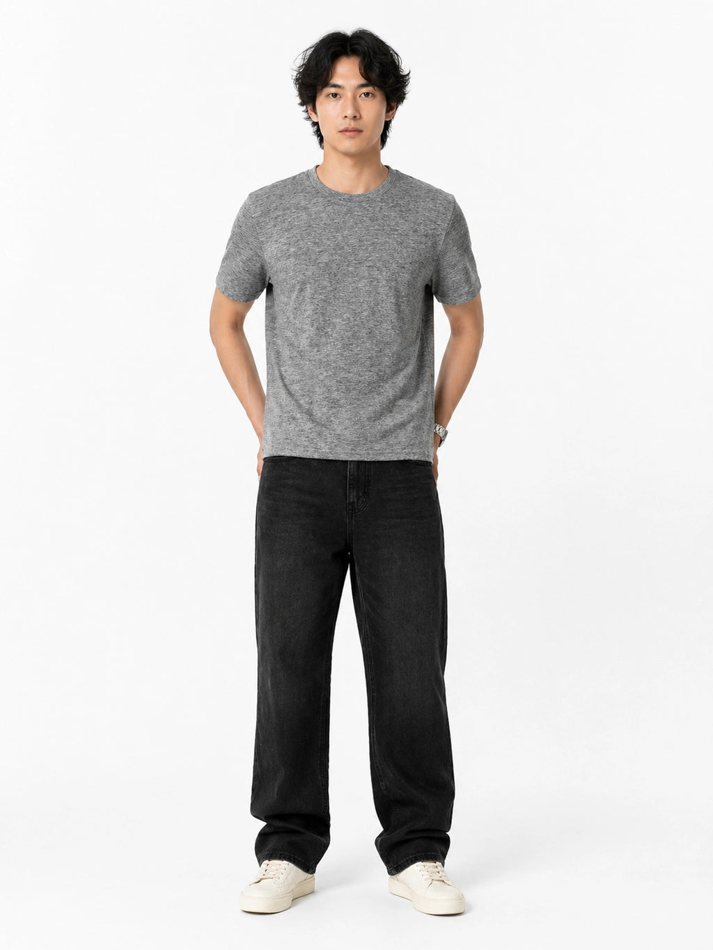 GREY - REGULAR FIT TSHIRT
