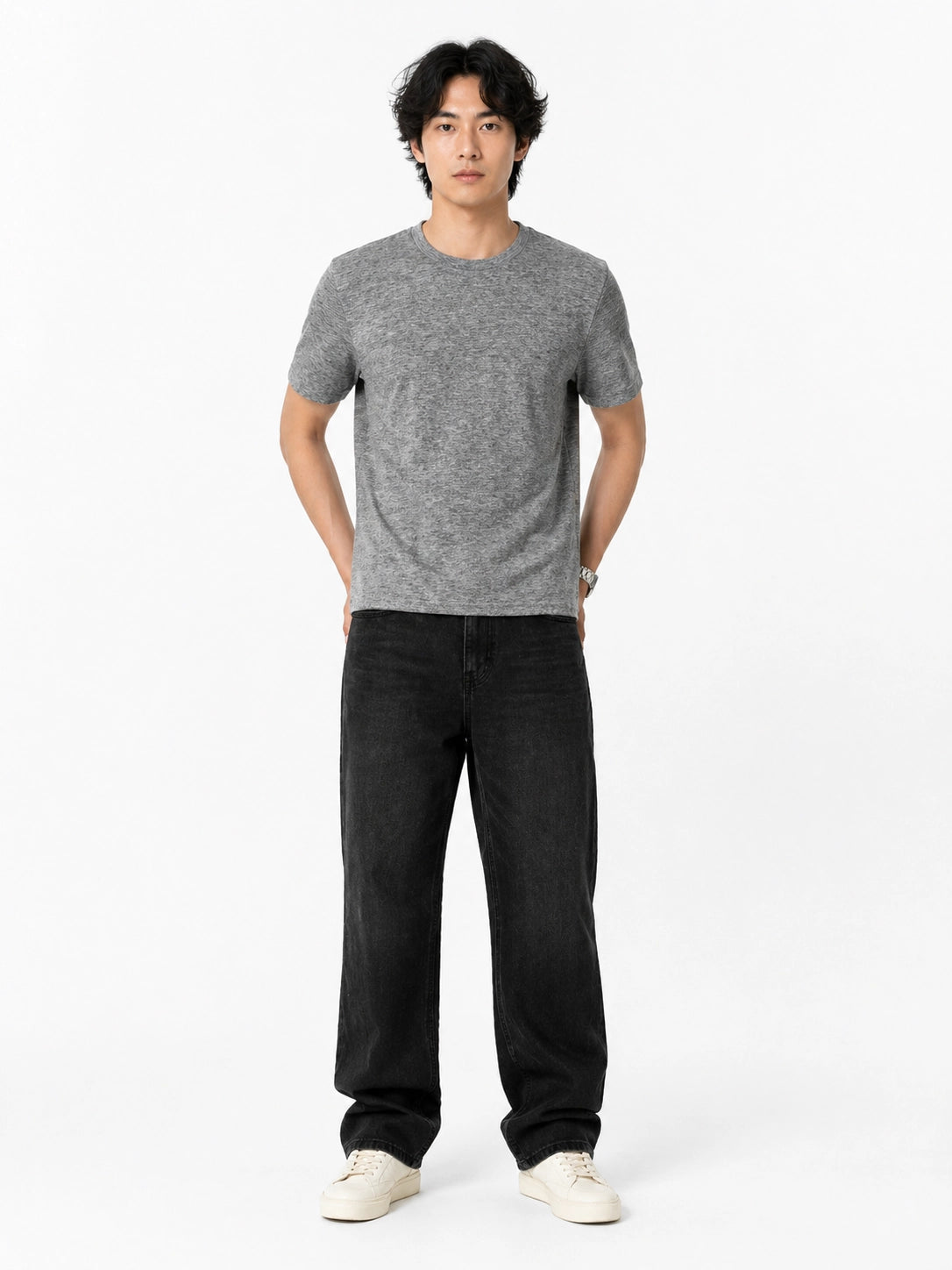 GREY - REGULAR FIT TSHIRT