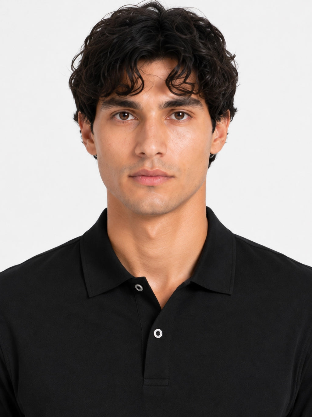 BLACK - POLO TSHIRT