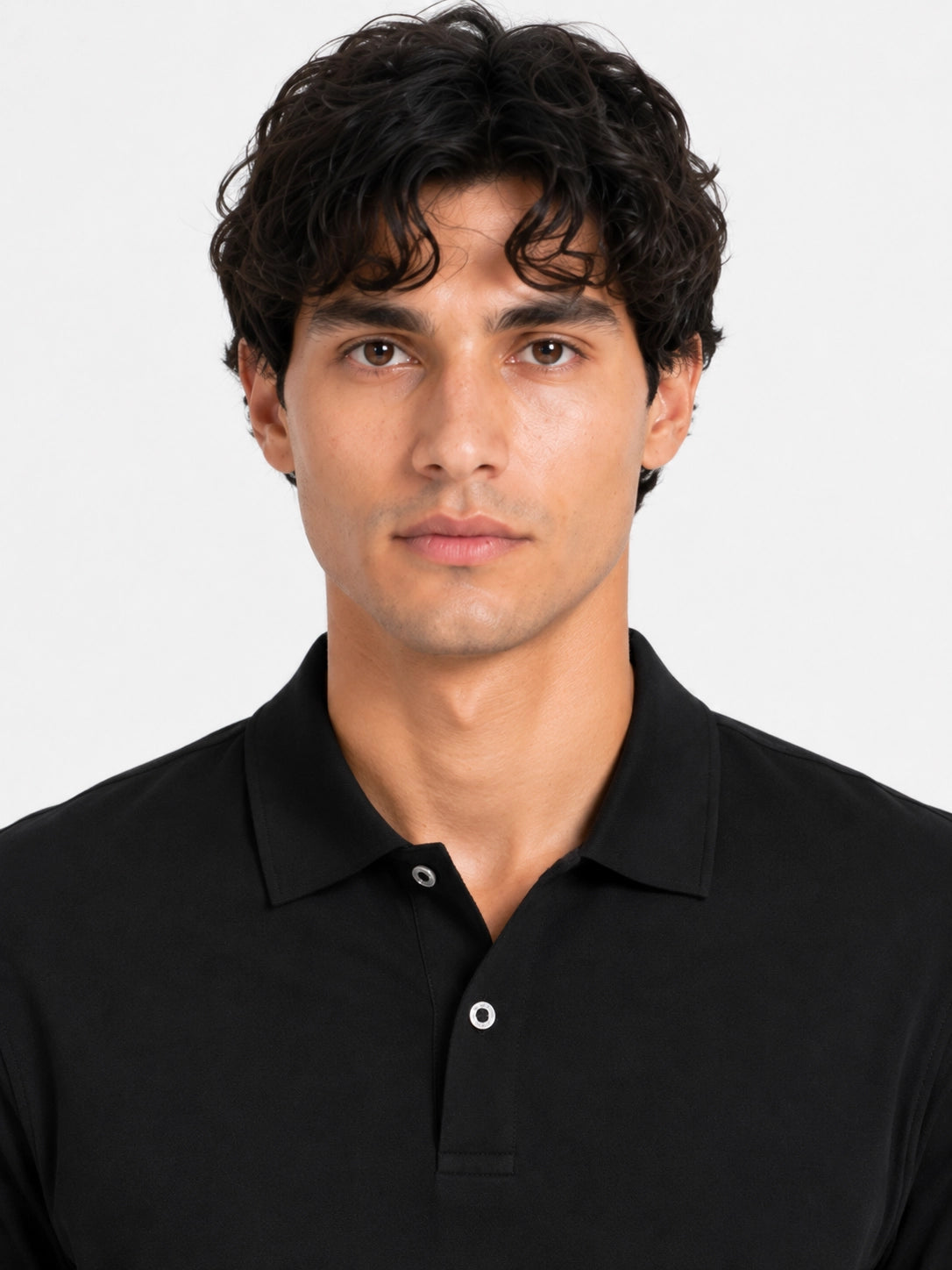 BLACK - POLO TSHIRT