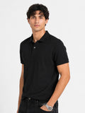 BLACK - POLO TSHIRT