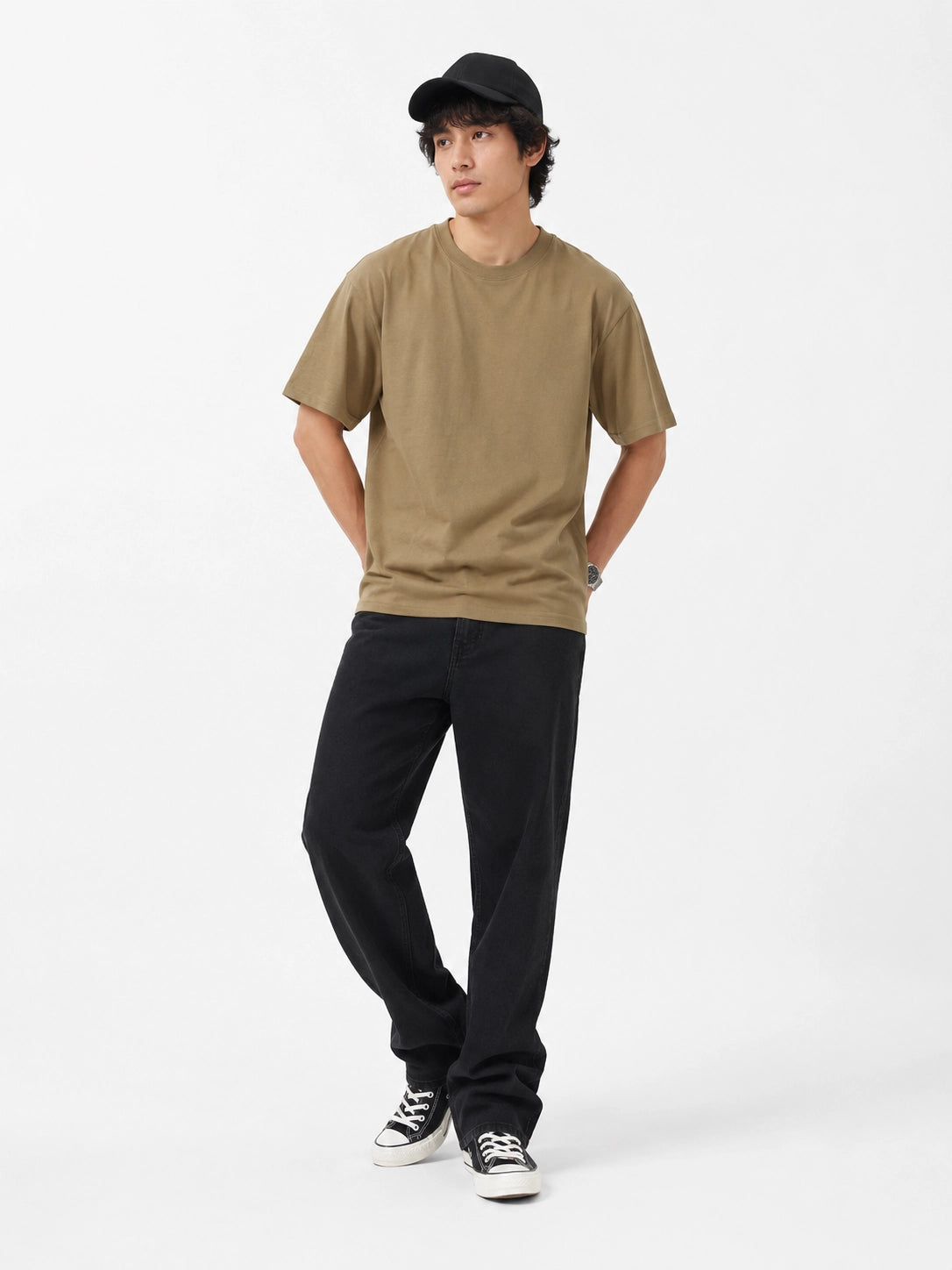 BEIGE - OVERSIZED CLASSIC T-SHIRT