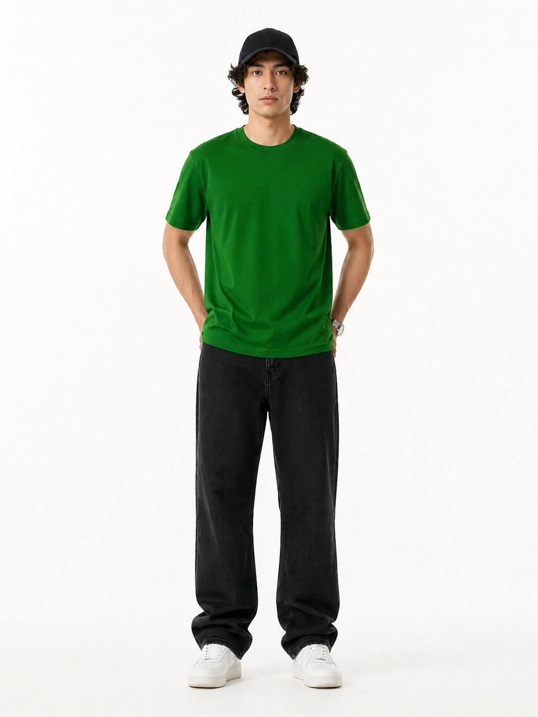 GREEN - REGULAR FIT TSHIRT