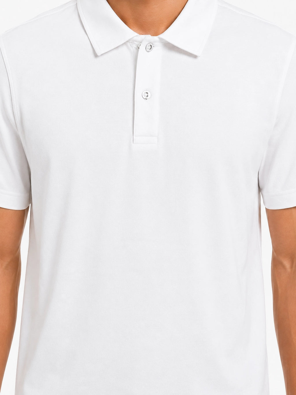 WHITE - POLO TSHIRT