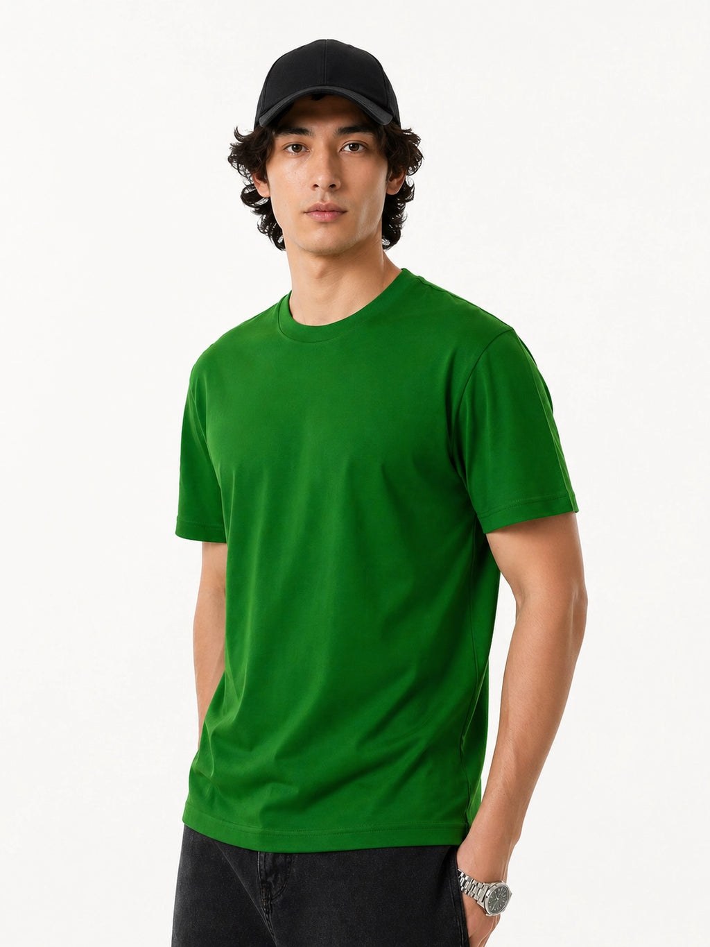 GREEN - REGULAR FIT TSHIRT