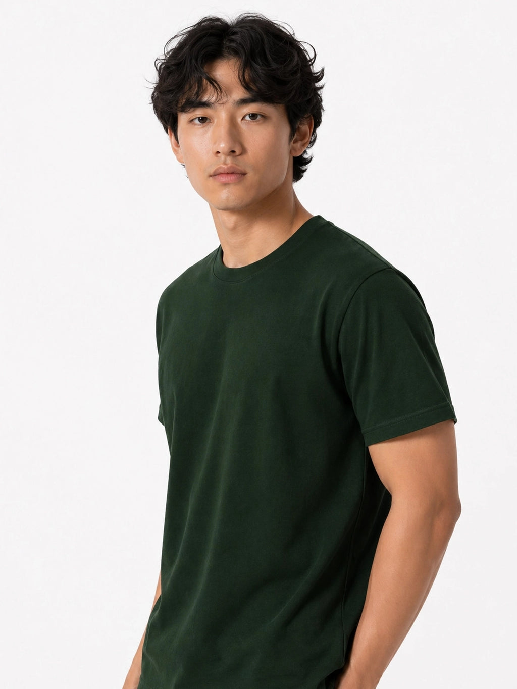 DARK GREEN - REGULAR FIT TSHIRT