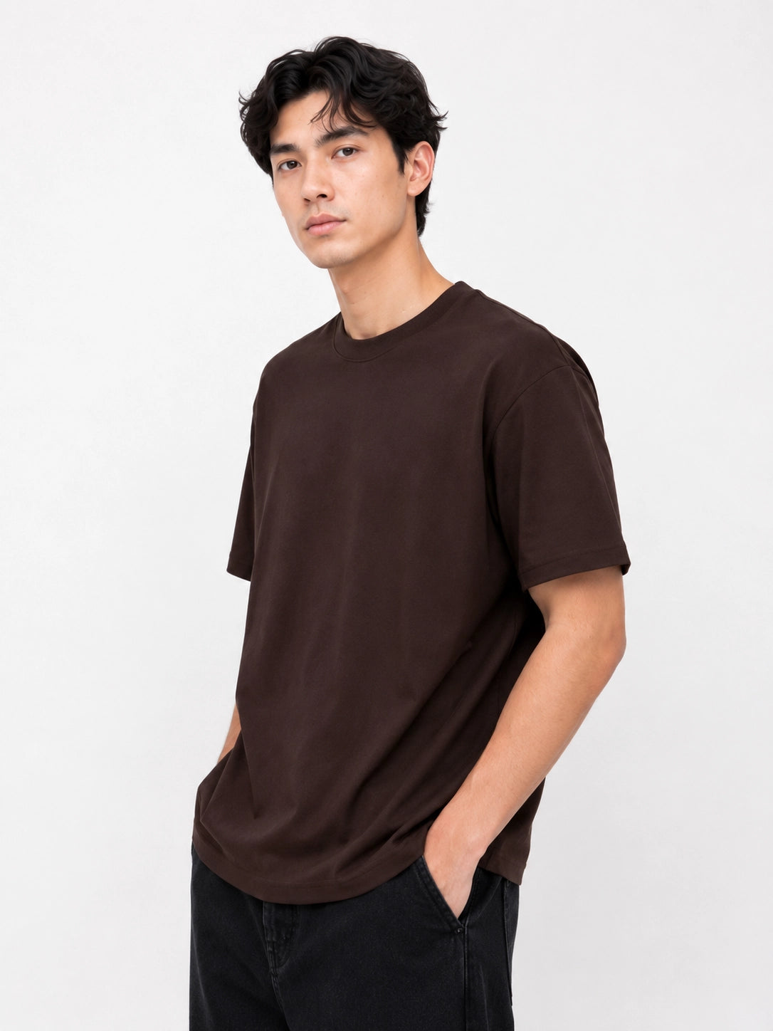 CHOCOLATE BROWN - OVERSIZED CLASSIC T-SHIRT