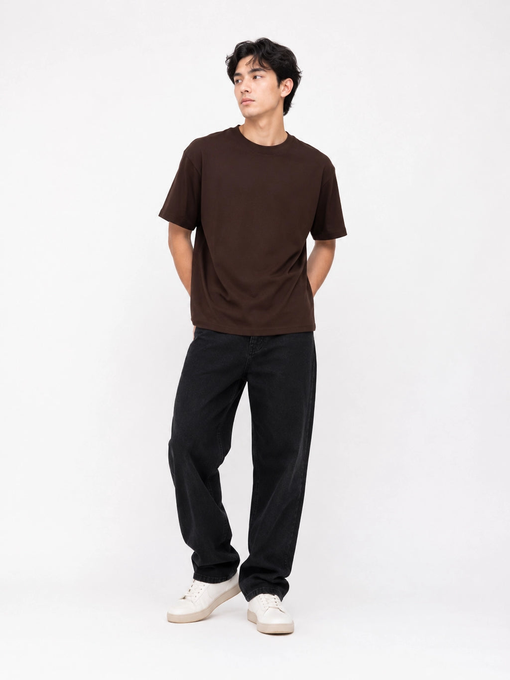 CHOCOLATE BROWN - OVERSIZED CLASSIC T-SHIRT