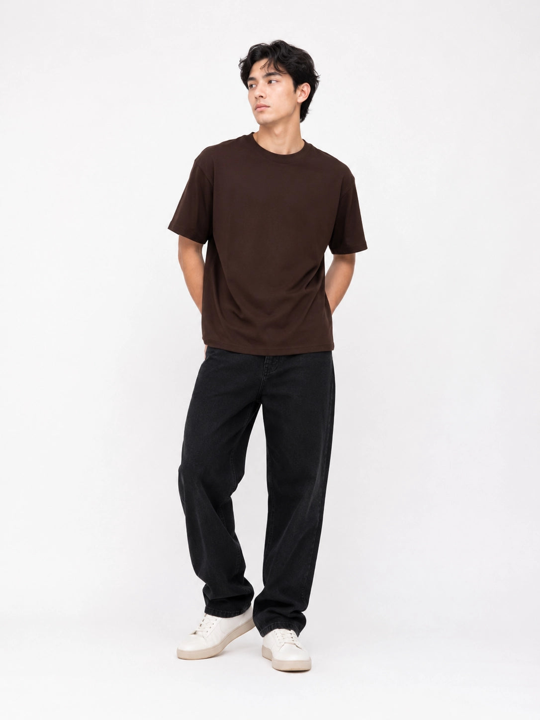 CHOCOLATE BROWN - OVERSIZED CLASSIC T-SHIRT