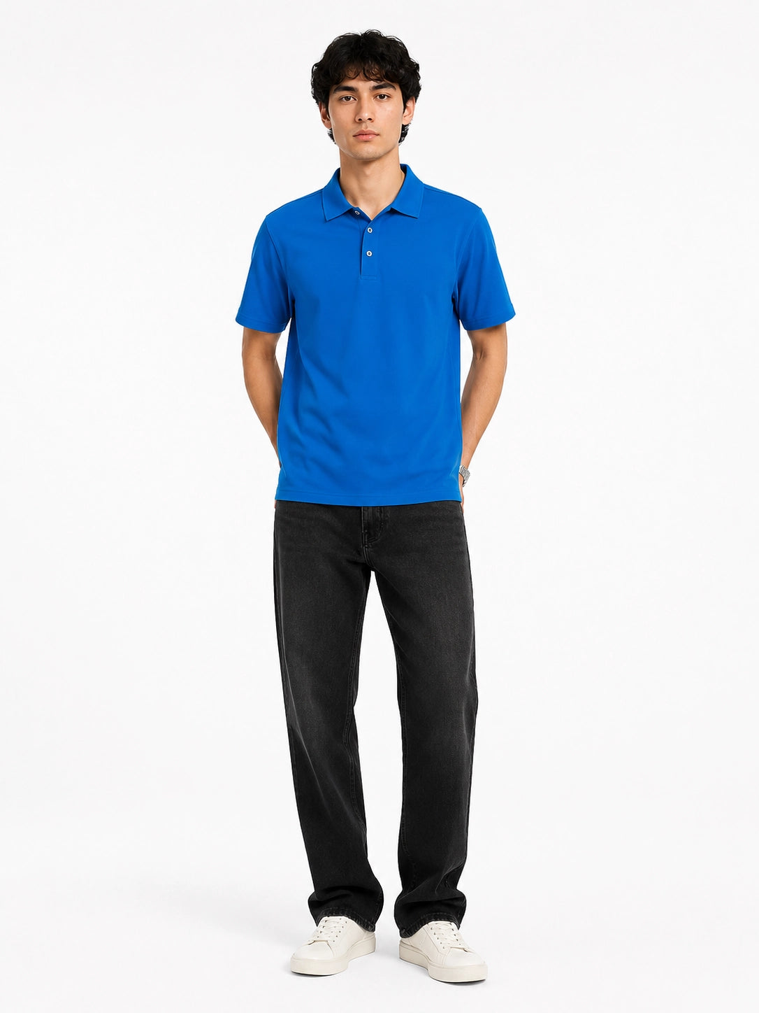 BLUE - POLO TSHIRT