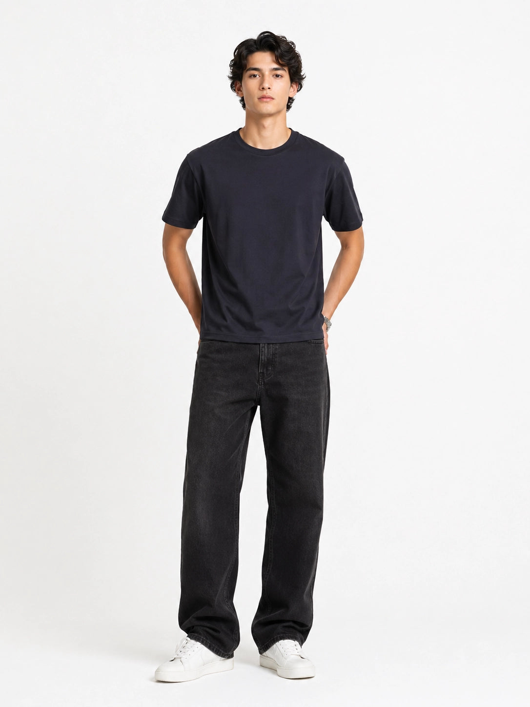 CHARCOAL GREY - REGULAR FIT TSHIRT