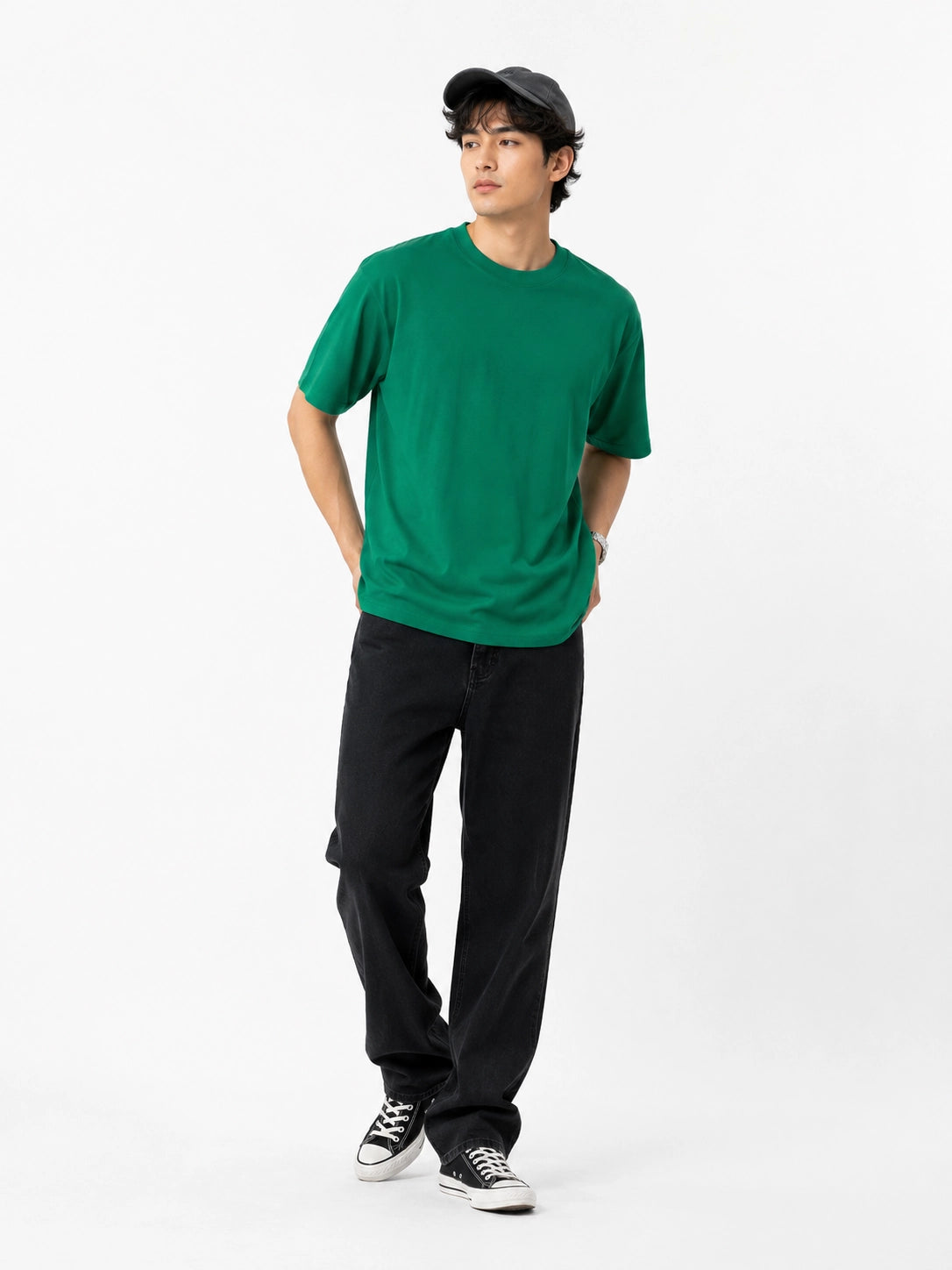 GREEN - OVERSIZED CLASSIC T-SHIRT