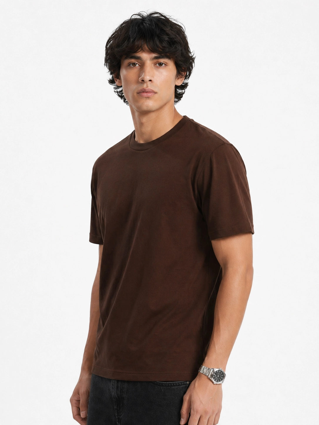BROWN - REGULAR FIT TSHIRT