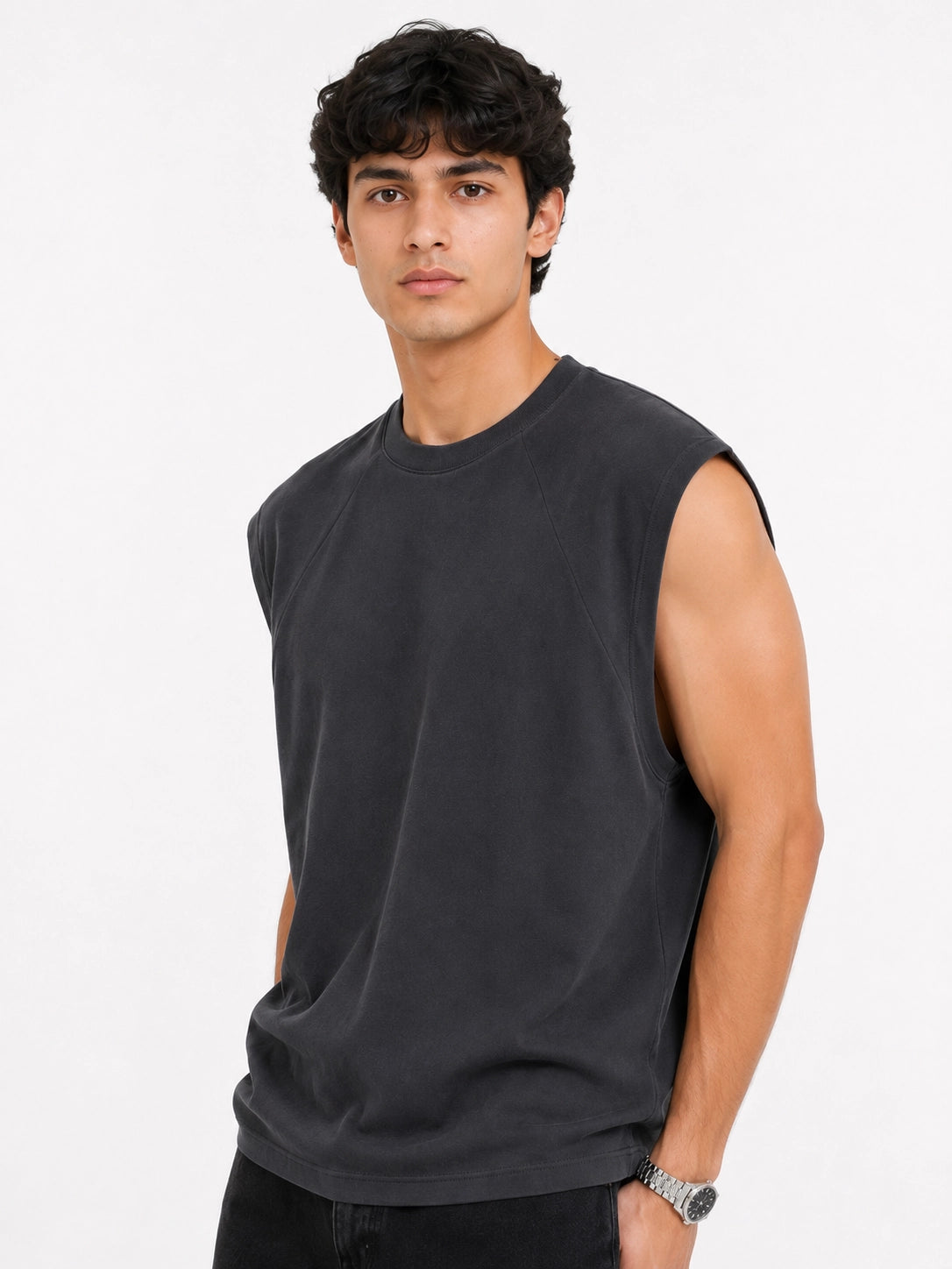 GREY  - TANK TOP