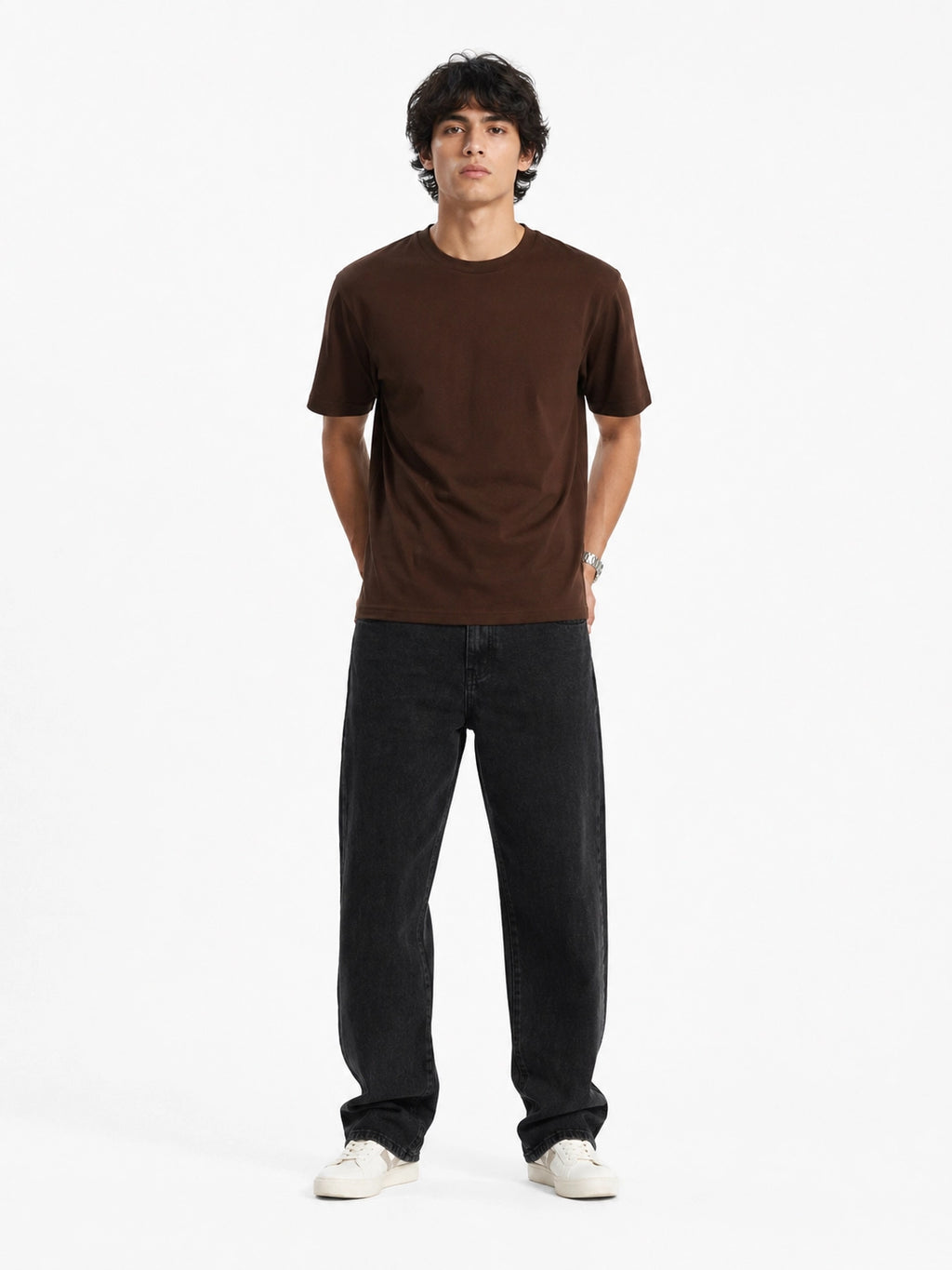 BROWN - REGULAR FIT TSHIRT
