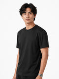 BLACK - REGULAR FIT TSHIRT