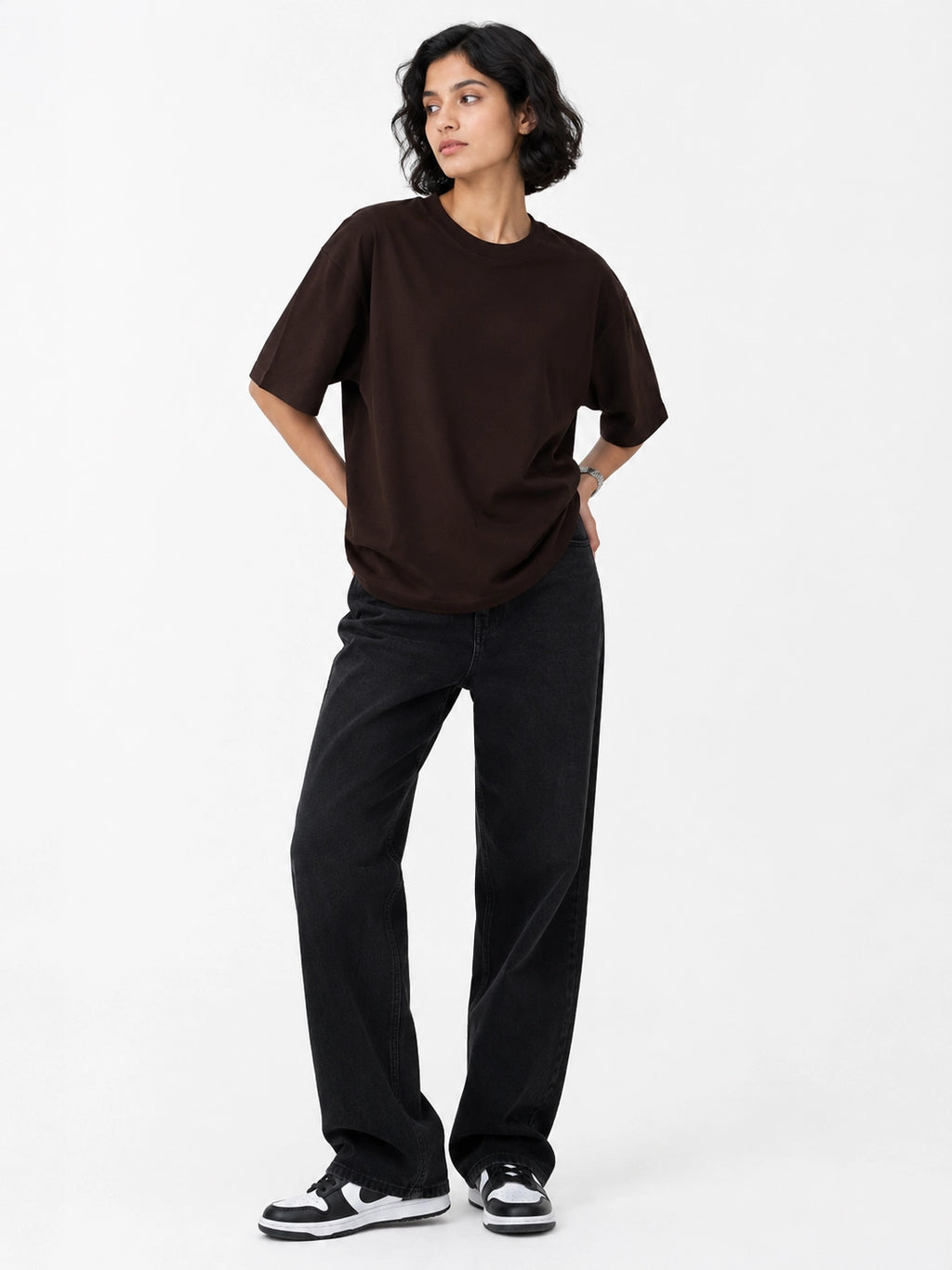 BROWN - OVERSIZED TSHIRT