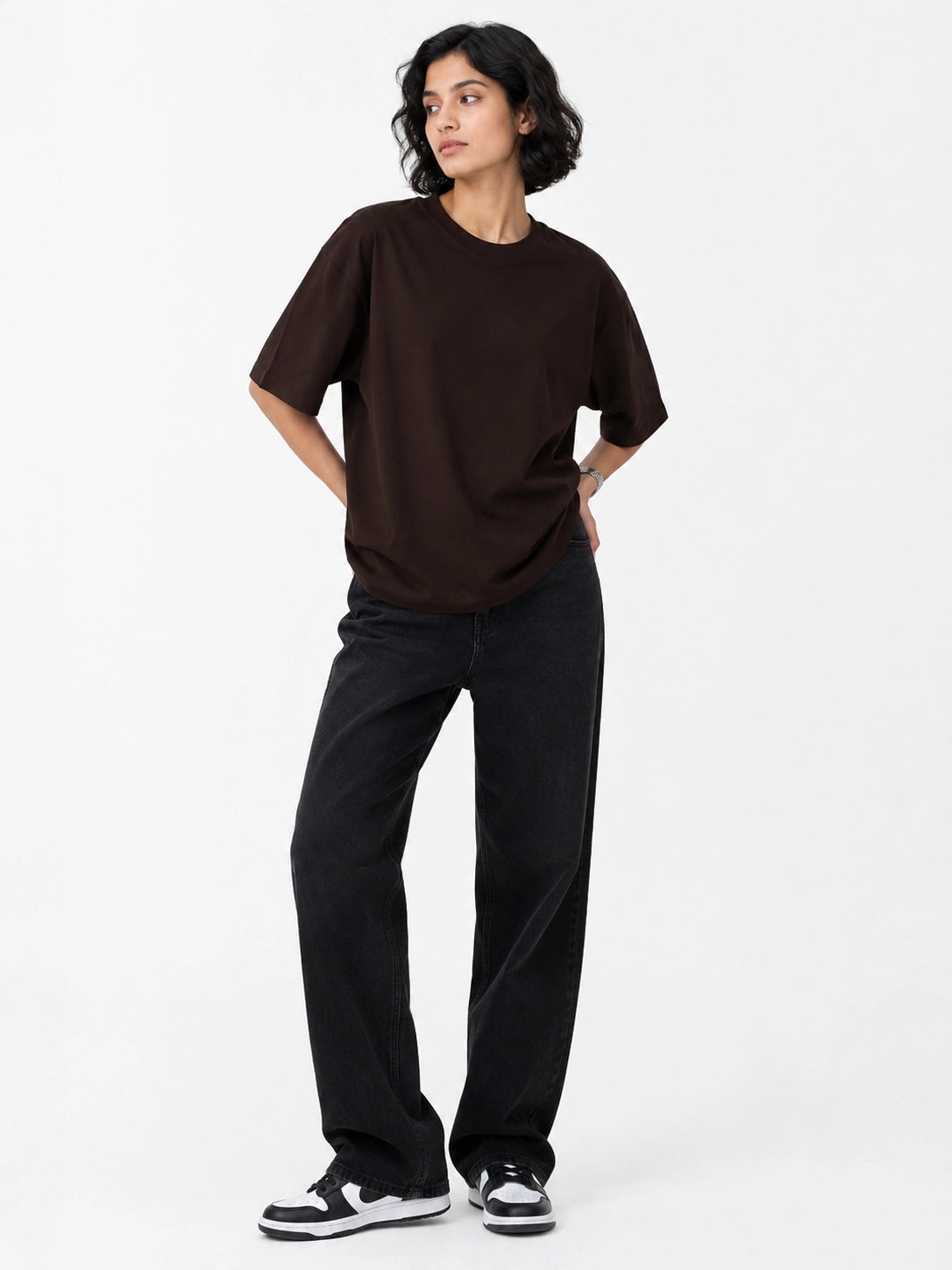 BROWN - OVERSIZED TSHIRT